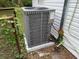 Exterior shot of a home AC unit, surrounded by plants and greenery at 3918 E Clifton St, Tampa, FL 33610