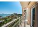 Balcony view offers beautiful waterfront and landscaped community views at 4900 Brittany S Dr # 502, St Petersburg, FL 33715