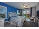 Comfortable bedroom with balcony access, great for enjoying beautiful sunsets at 4900 Brittany S Dr # 502, St Petersburg, FL 33715
