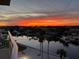 Gorgeous sunset view over the water from this property, with colorful skies reflecting on the water at 4900 Brittany S Dr # 502, St Petersburg, FL 33715