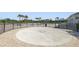 Splash pad with spray features surrounded by comfortable seating and lush landscaping at 5108 Suncatcher Dr, Wesley Chapel, FL 33545