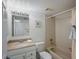 Bathroom with a vanity, toilet, and bathtub-shower combination at 6322 Palma Del Mar S Blvd # 706, St Petersburg, FL 33715