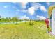 Expansive backyard boasts lush green grass and serene water views at 6333 Milestone Loop, Palmetto, FL 34221