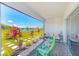 Screened patio provides relaxing seating and gorgeous views of the pond at 6333 Milestone Loop, Palmetto, FL 34221