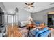 Open concept with living room, kitchen, and entry area at 7070 Opal Dr, Largo, FL 33773