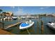 Waterfront view of docks with boats on the water at 7465 Bay Island S Dr # 211, South Pasadena, FL 33707