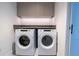 Efficient laundry room with modern washer and dryer units and sleek cabinetry at 777 3Rd N Ave # 1501, St Petersburg, FL 33701