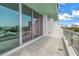 The condo has an outdoor patio with clear views of the city skyline through a transparent glass railing at 777 3Rd N Ave # 707, St Petersburg, FL 33701