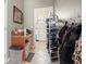 Functional mudroom with counter space, storage, and convenient access to the laundry area at 11656 Lake Blvd, New Port Richey, FL 34655