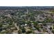 An aerial view of a well-established residential neighborhood surrounded by trees at 1469 S Hillcrest Ave, Clearwater, FL 33756