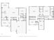 Detailed floor plan showcasing layout of first and second floors of home at 16709 Barnwood Pl, Bradenton, FL 34211
