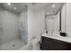 Modern bathroom with a glass-enclosed shower, sleek vanity, and contemporary fixtures at 2103 Bayshore Blvd # 1701, Tampa, FL 33606