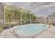 Relaxing screened-in pool and patio at 3633 Richboro Dr, Holiday, FL 34691