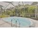 Relaxing screened-in pool with greenery in the background at 3633 Richboro Dr, Holiday, FL 34691