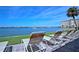 Relaxing outdoor lounge area with comfortable chairs and serene waterfront views, ideal for unwinding at 4725 Cove Cir # 810, St Petersburg, FL 33708