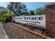 Brick Hampton Terrace entrance sign welcomes you to the Historic District in Old Seminole Heights at 5530 N 9Th St # 1, Tampa, FL 33604
