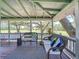 Inviting covered porch with wicker furniture and scenic outdoor views, perfect for relaxation at 5870 Jim Davis Rd, Parrish, FL 34219