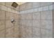 Close-up of the shower area with tile and chrome hardware at 6451 Sunset Bay Cir, Apollo Beach, FL 33572