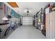 Spacious two-car garage with ample storage space, offering convenient parking and organization solutions at 8244 Brentwood Rd, Seminole, FL 33777