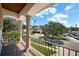 Balcony view with wrought iron railing and view of the neighborhood at 108 Bermuda Ave, Tampa, FL 33606