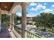 Balcony view with wrought iron railing and view of the neighborhood at 108 Bermuda Ave, Tampa, FL 33606