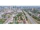An aerial view showing the property's proximity to downtown and major roadways at 111 S Delaware Ave # 1, Tampa, FL 33606