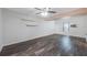 Bright living room featuring modern flooring, ample natural light, and minimalist decor at 12425 Touchton Dr # 77, Tampa, FL 33617