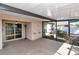 Spacious screened in lanai with sliding glass doors into the home, and screened walls to enjoy the outdoors at 1505 Trailwater St, Ruskin, FL 33570