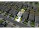 Aerial view of the property highlighting its location within a quiet, residential neighborhood at 22223 Storybook Cabin Way, Land O Lakes, FL 34637