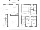 Detailed two-story floor plan illustrating room layouts for the first and second floors at 22223 Storybook Cabin Way, Land O Lakes, FL 34637