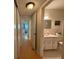View of the bathroom from the hallway at 2255 Philippine Dr # 21, Clearwater, FL 33763