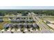 Aerial view showcasing community access and nearby amenities offering a bird's-eye perspective of the home's surrounding area at 3047 Adams Cross Dr, Zephyrhills, FL 33540