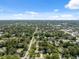 Wide aerial shot of a residential area with tree-lined streets and a mix of homes, providing a sense of community at 317 N Washington Ave, Clearwater, FL 33755