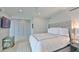 Comfortable bedroom with built-in wardrobes and a serene color scheme at 3435 Bayshore Blvd # 2100P, Tampa, FL 33629