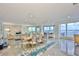Spacious dining area with ample seating and breathtaking water views at 3435 Bayshore Blvd # 2100P, Tampa, FL 33629