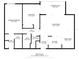 Detailed floor plan showing the dimensions and layout of the rooms in the home at 36750 Us 19 N # 24-104, Palm Harbor, FL 34684