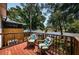 Outdoor deck with comfortable seating and lush landscaping at 6238 92Nd N Pl # 3201, Pinellas Park, FL 33782