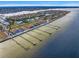 Waterfront homes with docks, with an aerial view of Tampa Bay at 6408 Bright Bay Ct, Apollo Beach, FL 33572
