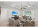 Inviting living room featuring a TV, comfortable seating, and natural light at 7504 Carissa, Punta Gorda, FL 33955