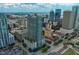 Amazing aerial view of downtown buildings with stunning city views and close to everything at 777 N Ashley Dr # 3002, Tampa, FL 33602