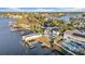 Stunning waterfront home with private dock, pool, and lush landscaping overlooking the tranquil bay at 915 Bayshore Dr, Tarpon Springs, FL 34689