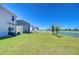 Spacious backyard with a view of the lake, offering privacy and tranquility at 10555 Penny Gale Loop, San Antonio, FL 33576