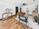 Spacious living room with hardwood floors, complemented by a contemporary design at 1221 E Emma St, Tampa, FL 33603