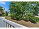 Backyard view showing mature tree on a lush lot at 13234 Great Plains Dr, Riverview, FL 33579