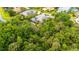 Aerial perspective highlighting the property's backyard, screened-in pool, and lush natural surroundings at 211 Royal Bonnet Dr, Apollo Beach, FL 33572