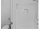Bathroom with white subway tile shower and built-in niche at 3612 W Pearl Ave, Tampa, FL 33611