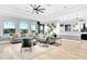 Bright living room featuring stylish furniture, ample natural light, and modern decor at 36454 Flats St, Zephyrhills, FL 33541