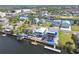 This shot highlights beautiful homes with canals, docks, and waterside living at 4039 Casa Ct, Hernando Beach, FL 34607