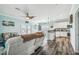 Inviting living space with open floor plan connects kitchen, dining, and living areas at 4039 Casa Ct, Hernando Beach, FL 34607