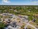 Beautiful aerial view of the neighborhood with a private pool and waterfront access at 8335 Fountain Ave, Tampa, FL 33615